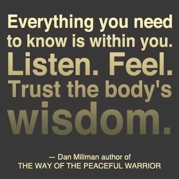 trust the body quote