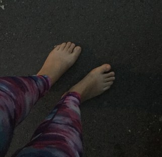 feet in the street